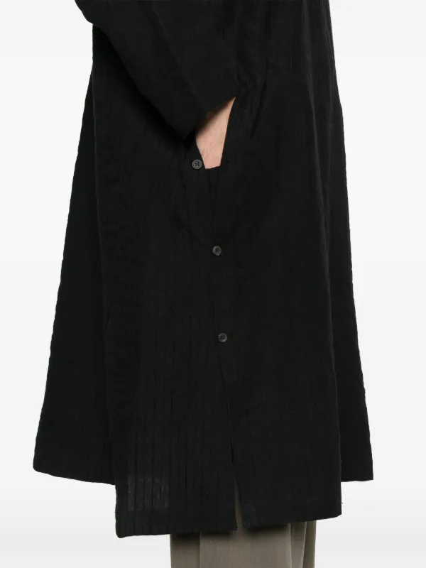 Jan Jan Van Essche ストライプ チュニックシャツ | ブラック