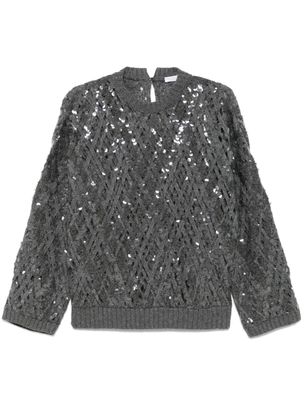 Brunello Cucinelli sequined sweater - Grey