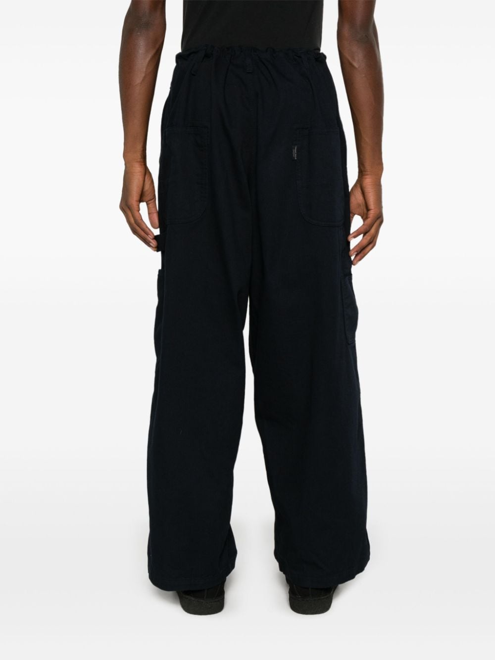 Shop Yohji Yamamoto G-3 Trousers In Blue