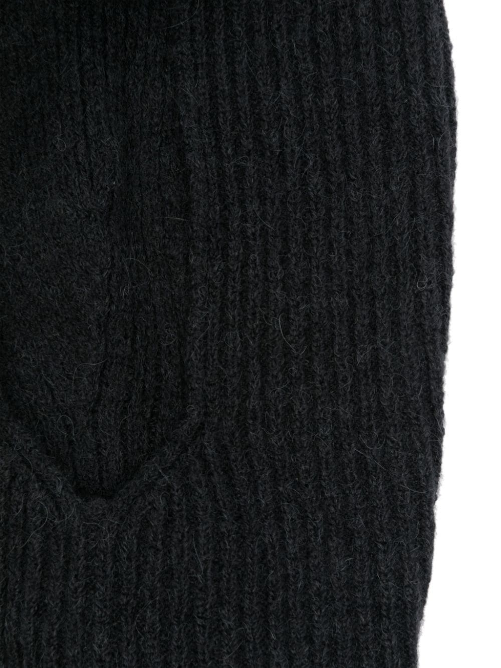 Shop Lauren Manoogian Soft Rib Balaclava In Grey