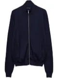 Prada zip-up cashmere cardigan - Blue