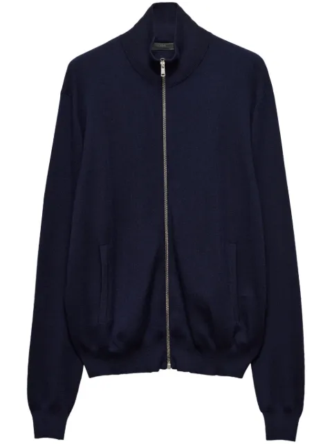 Prada zip-up cashmere cardigan
