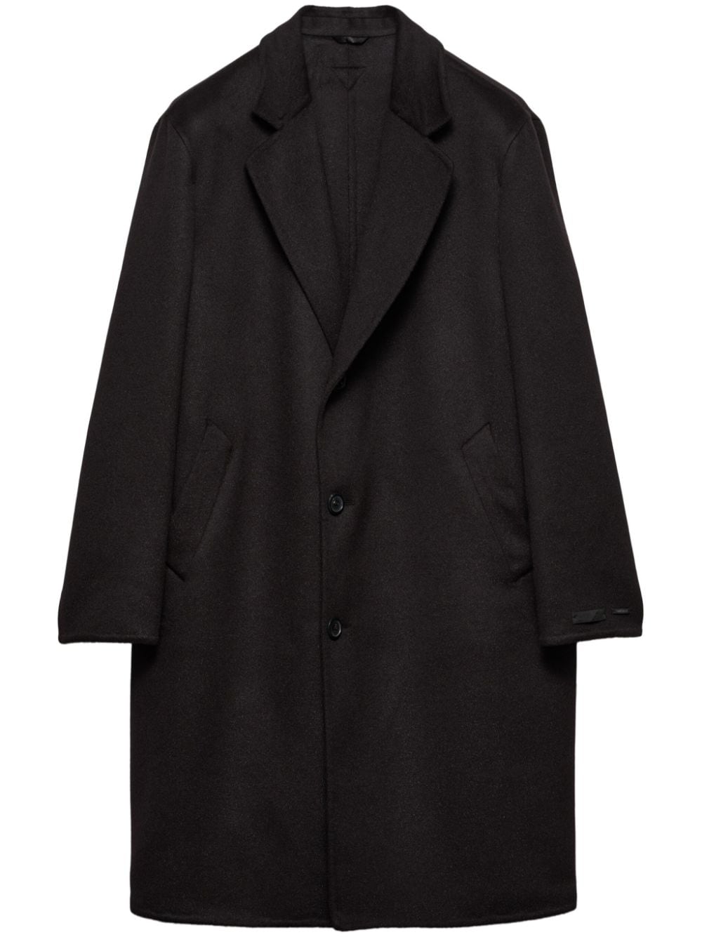 Prada single-breasted wool coat - Nero