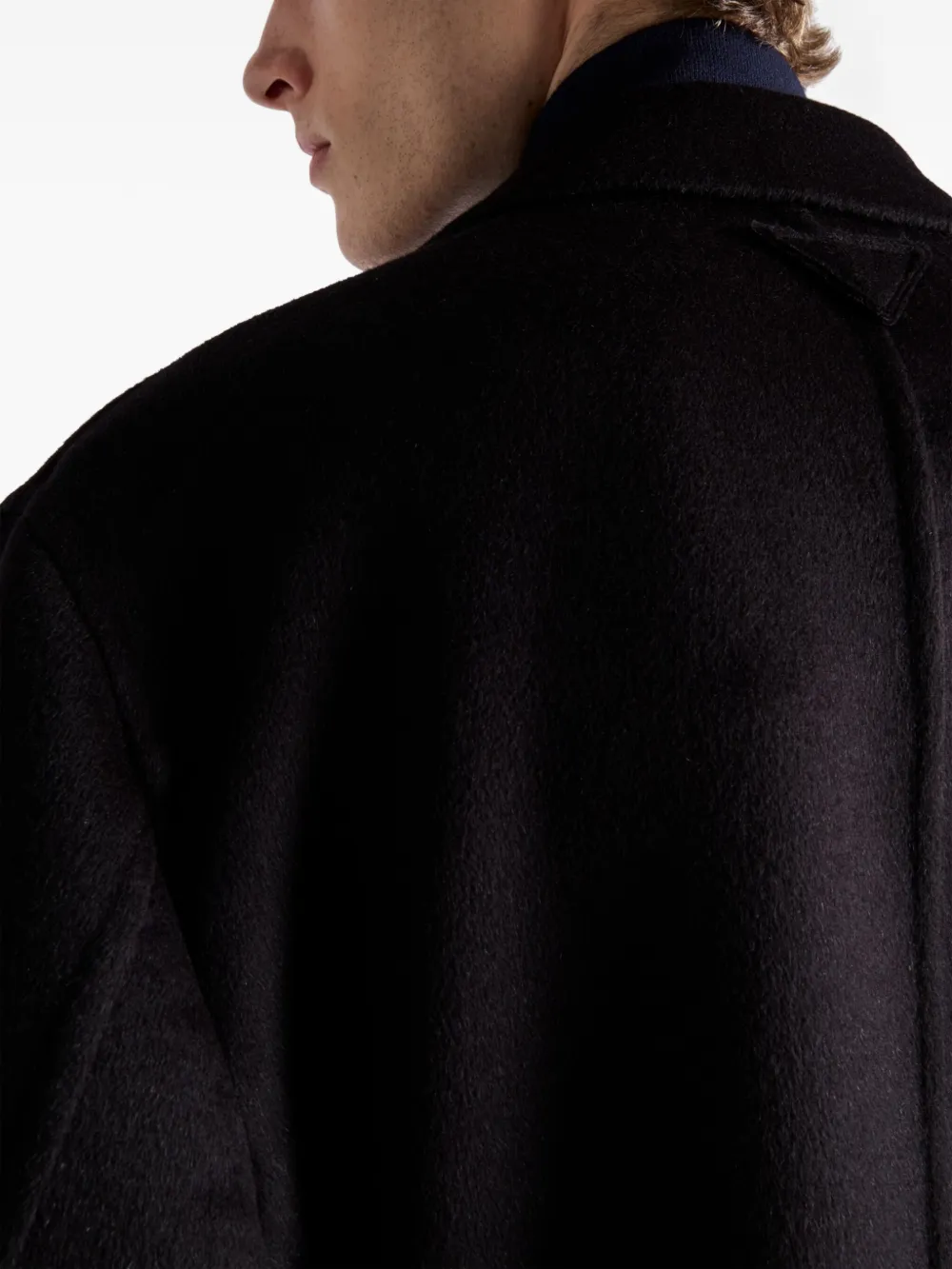 Prada single-breasted Wool Coat | Black | FARFETCH