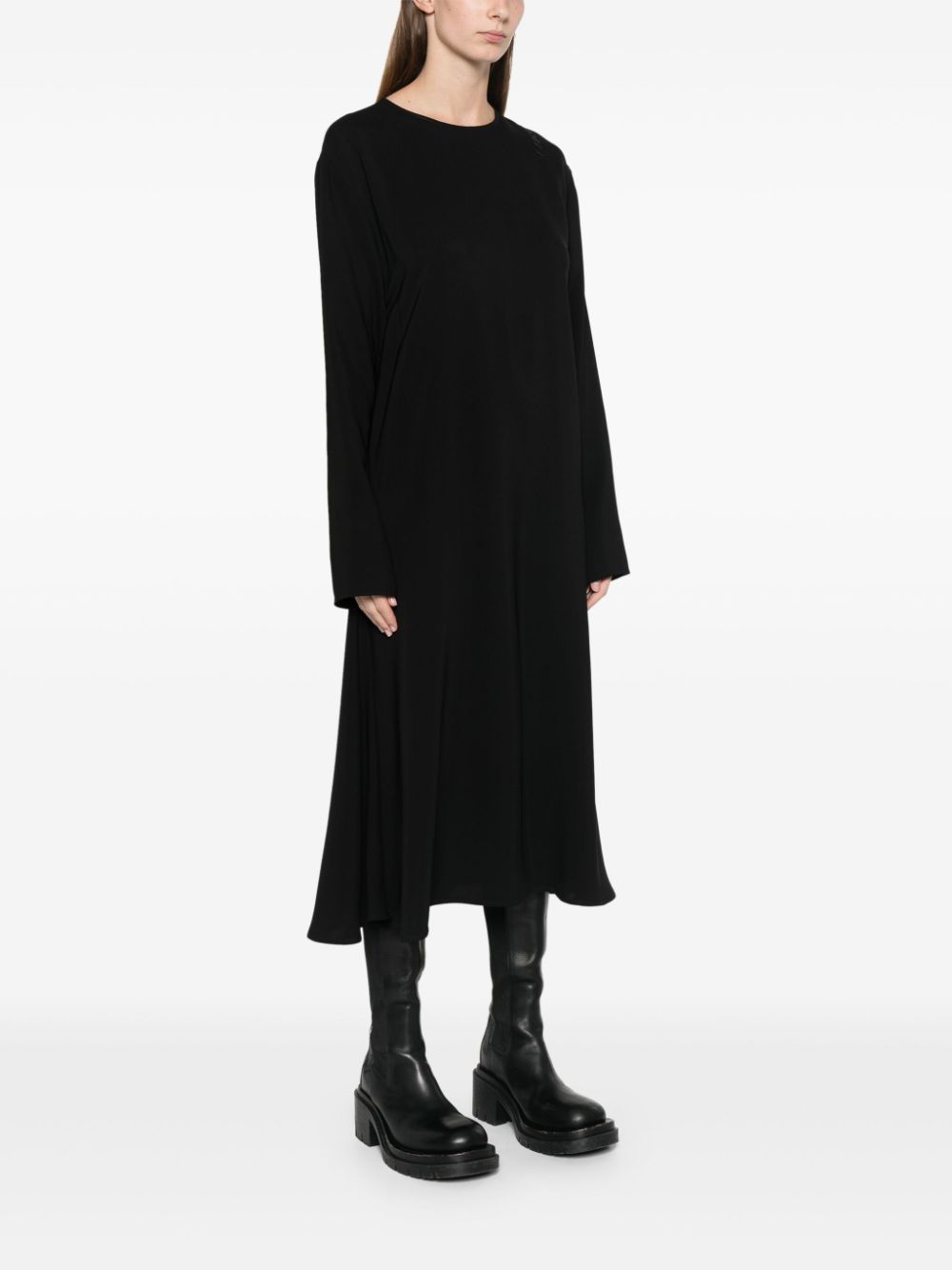 Shop Marni Cady Midi Dress In Schwarz