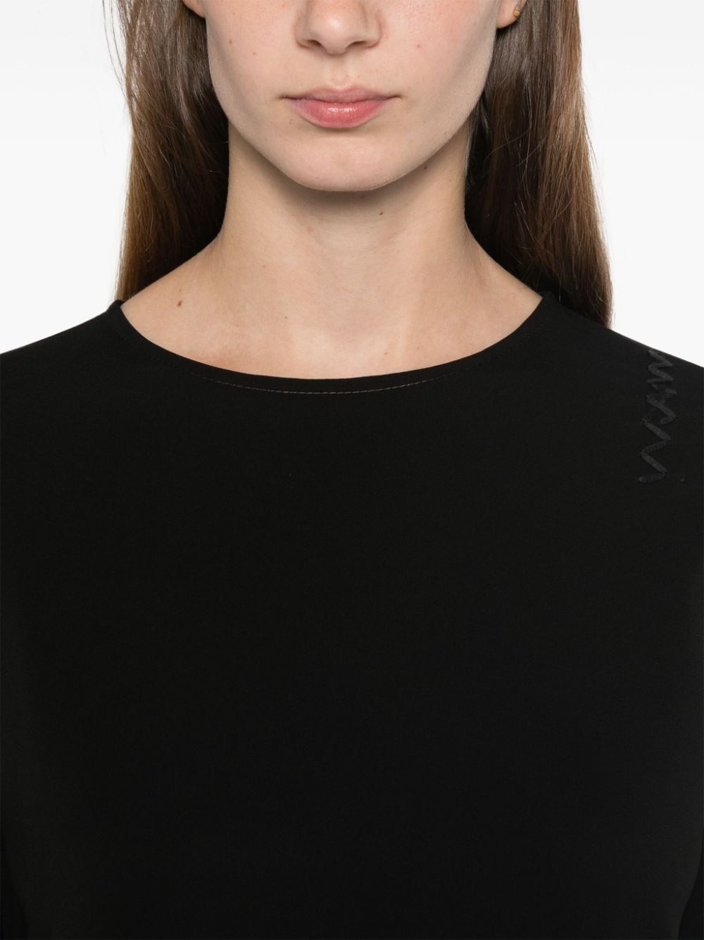 Shop Marni Cady Midi Dress In Schwarz