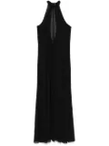 Patrizia Pepe sheer maxi dress - Black