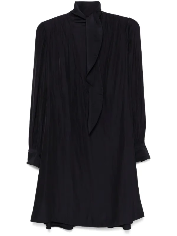 knee length dresses for ladies Lanvin - Short Dress with Ruffles for Women - Black