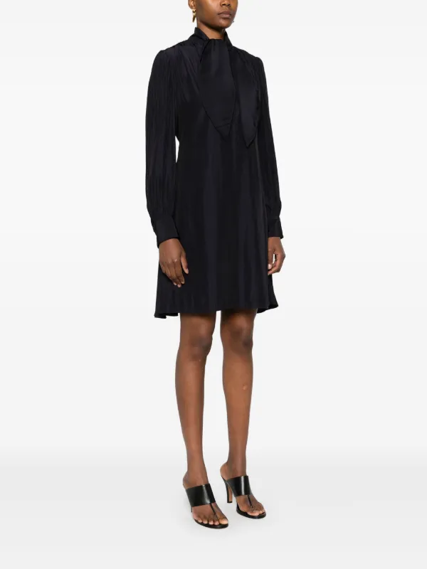 knee length dresses for ladies Lanvin - Short Dress with Ruffles for Women - Black main image 0