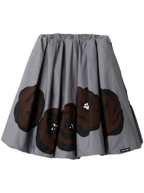 Miu Miu poplin midi skirt