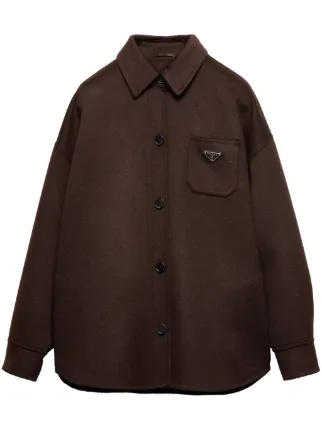 90s PRADA ダブルブレストコート　ダークブラウン 90s PRADA ダブルブレストコート ダークブラウン 【公式通販】