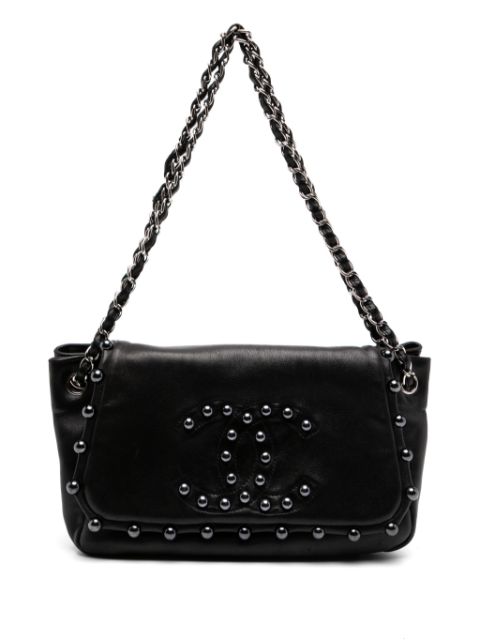 CHANEL 2008 pearl CC flap crossbody bag Women