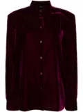 pushBUTTON cape shirt - Purple