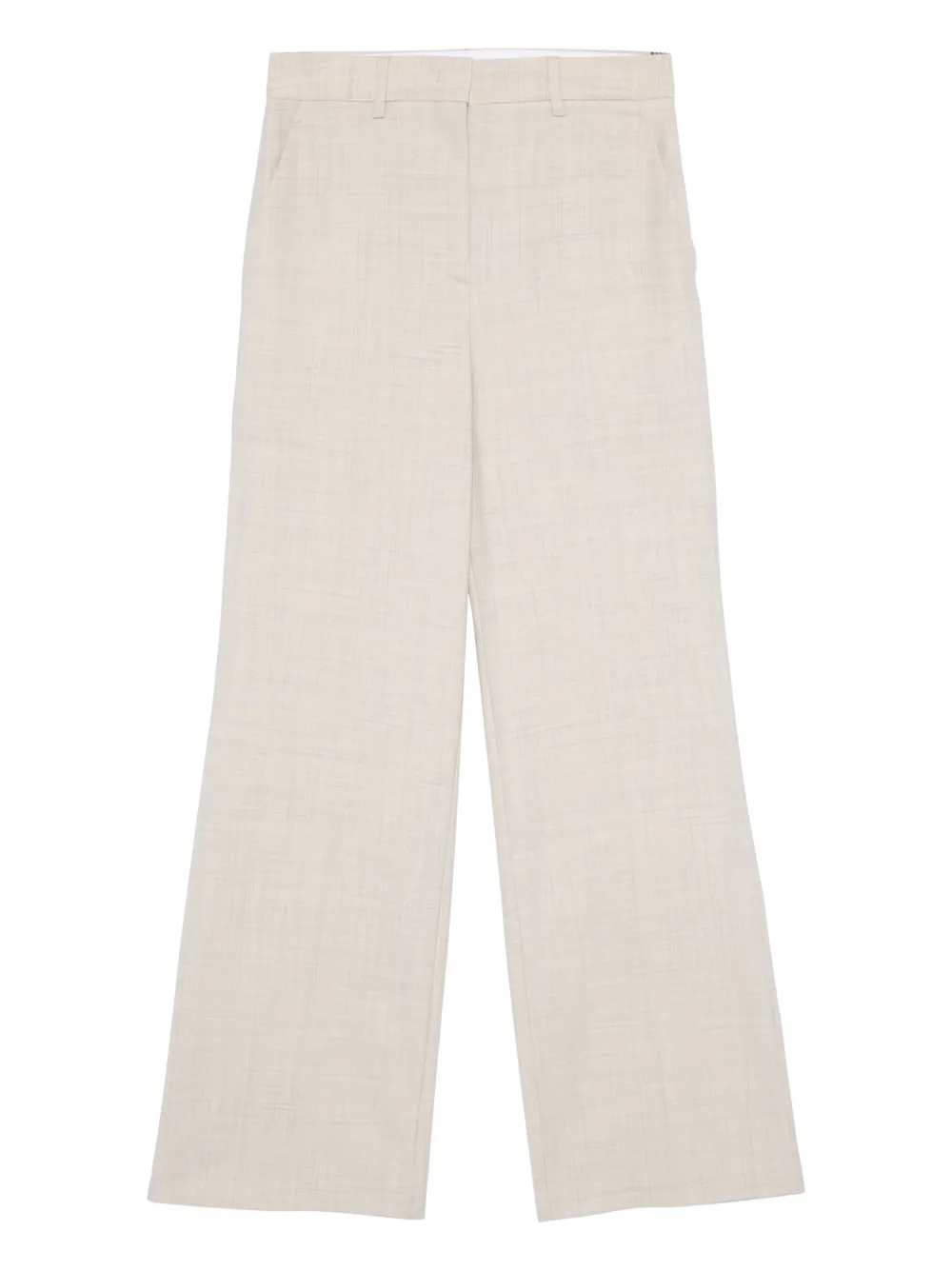 Lorena Antoniazzi Mélange-effect Trousers In Neutrals