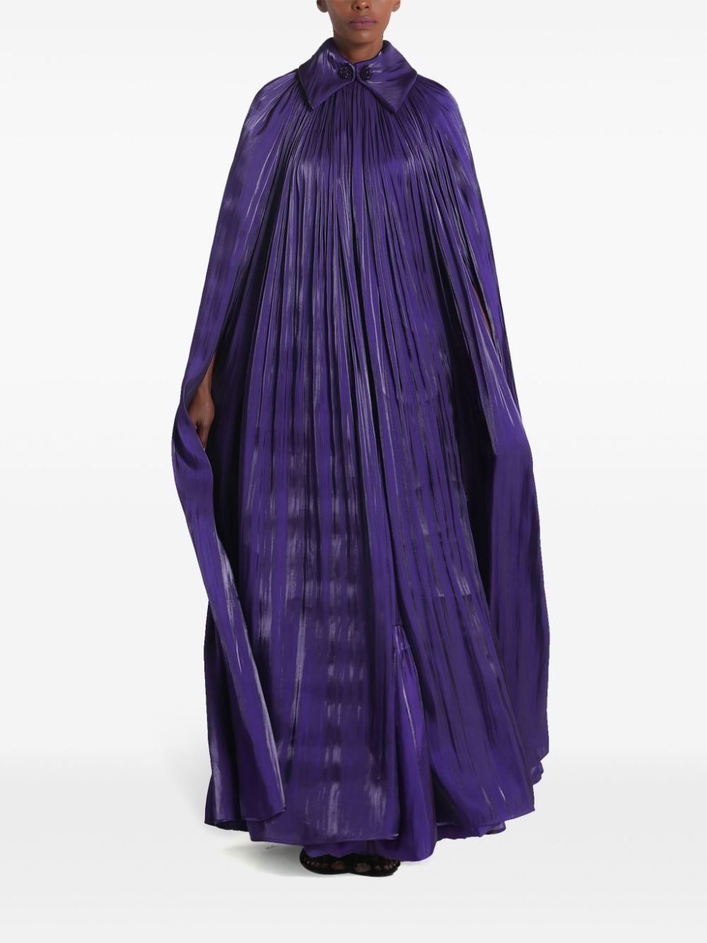 Baruni pleated cape - Paars