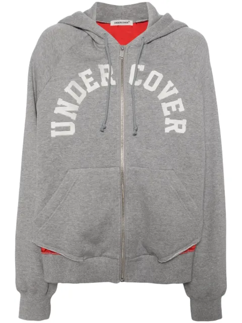 Undercover logo-embroidered hooded jacket