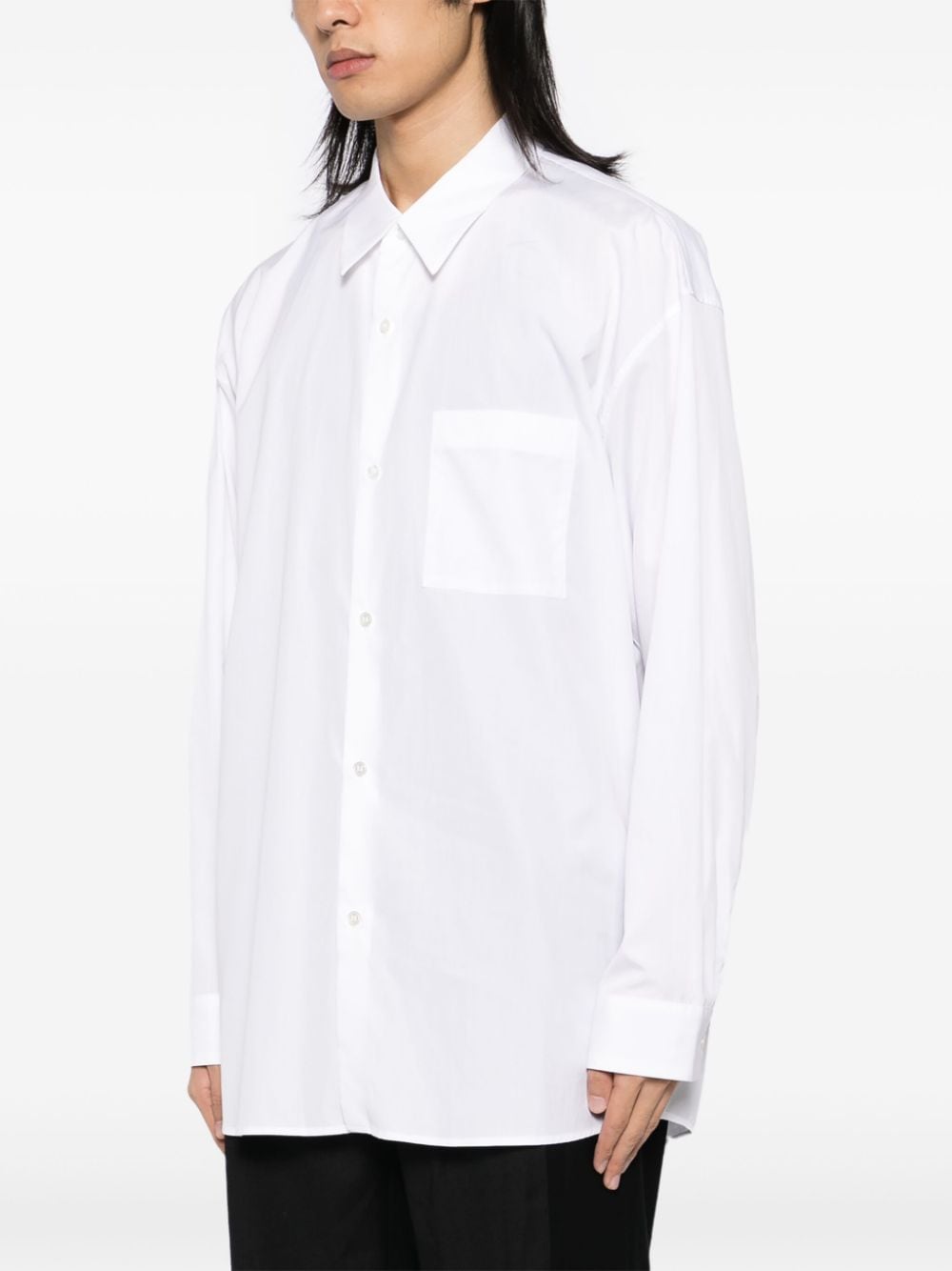 Shop Attachment Cotton Shirt In White