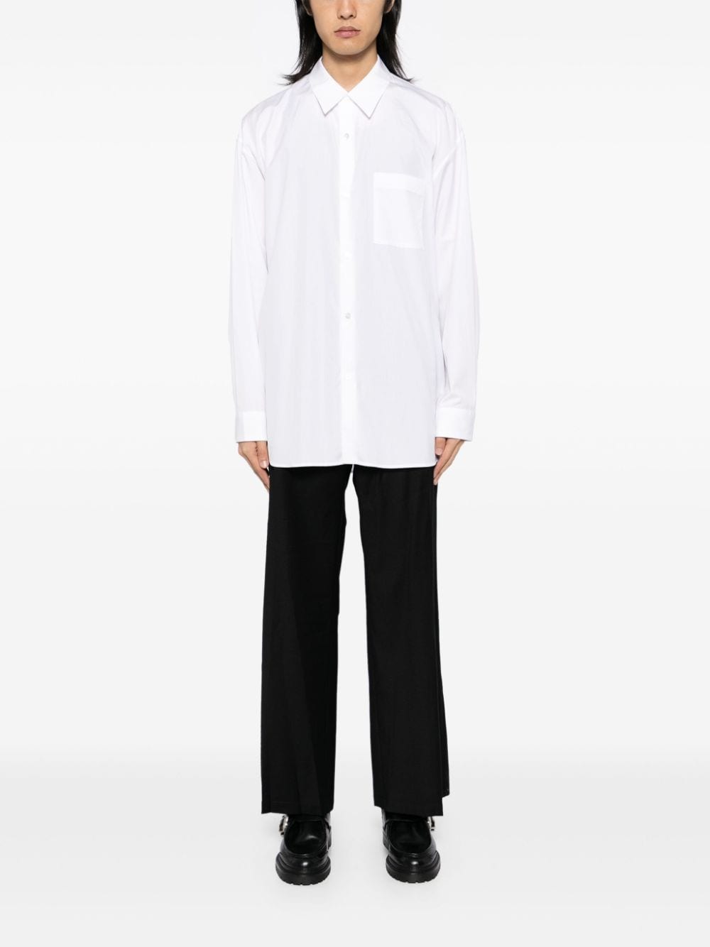 Shop Attachment Cotton Shirt In White