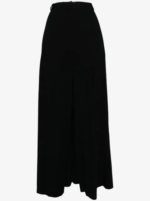 pushBUTTON pleated A-line skirt