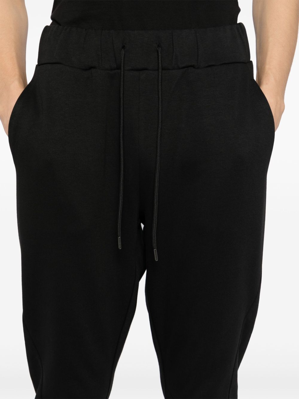 Shop Attachment Drawstring-waistband Trousers In Schwarz