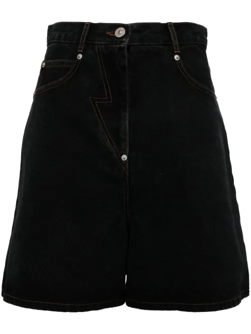 Short en jean à patch logo - pushBUTTON - Modalova