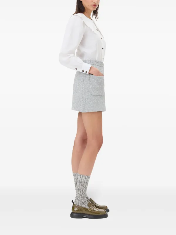 GANNI サマーヒット Jacquard Organza Beaded Top in Myrtle – SVRN