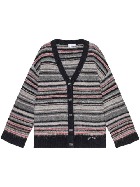 GANNI striped buttoned cardigan Women