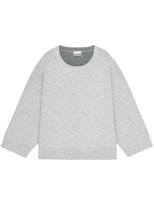 GANNI ロングスリーブ セーター | グレー | FARFETCH JP