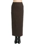 Auralee tweed skirt - Brown