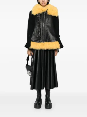 sacai（サカイ）ムートンジャケット - FARFETCH