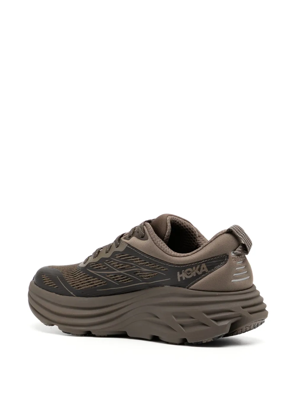 HOKA Bondi 8 TS caged sneakers Brown