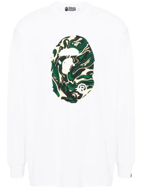 A BATHING APE® playera con logo