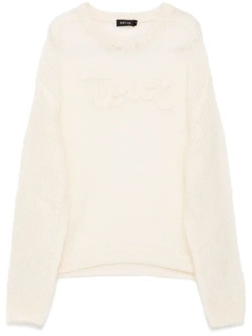 Pull à logo brodé - tout a coup - Modalova