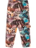 AAPE BY *A BATHING APE® graffiti print jogger pants - Blue