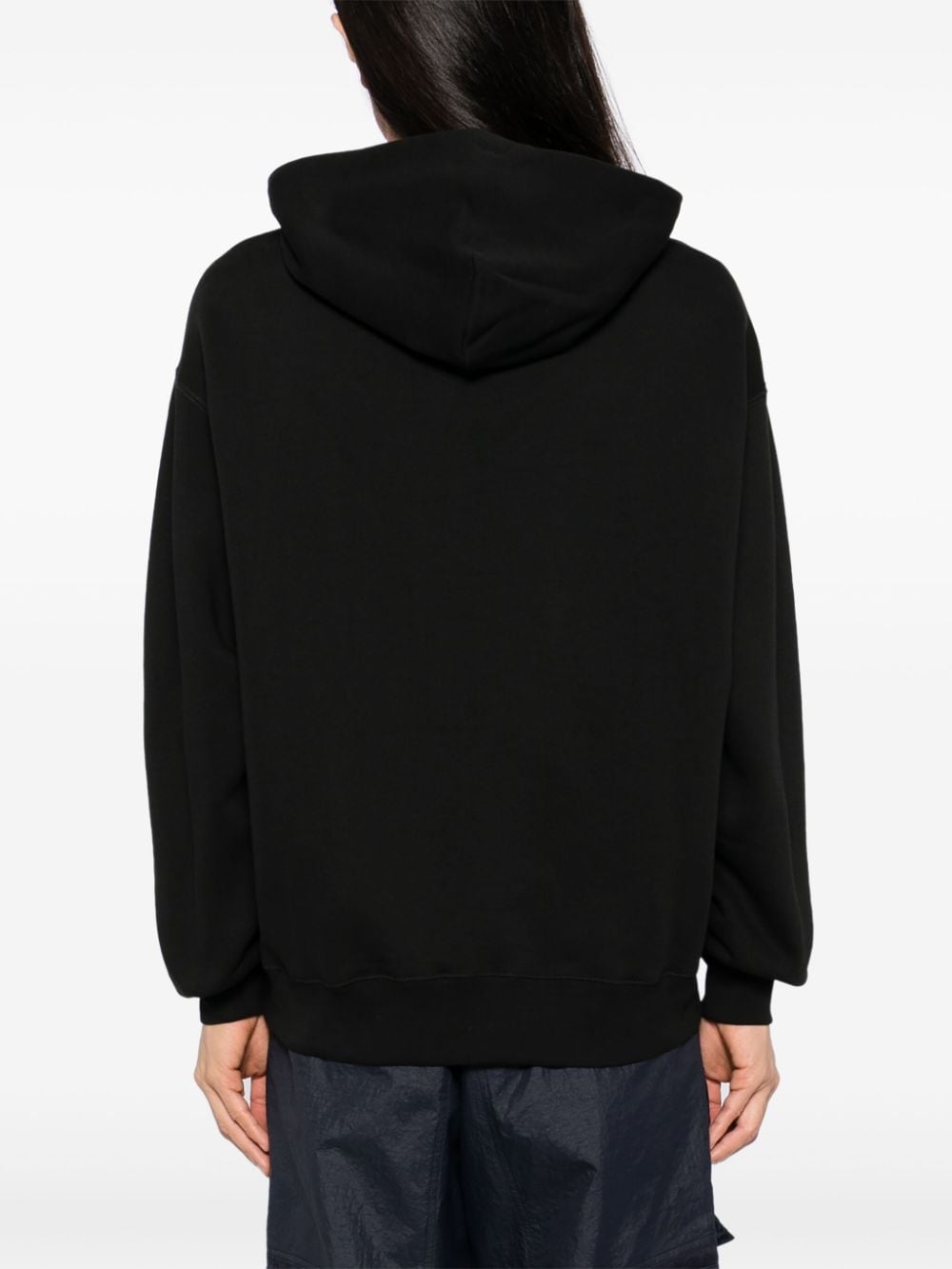 Shop A Bathing Ape Logo Print Hoodie In Black