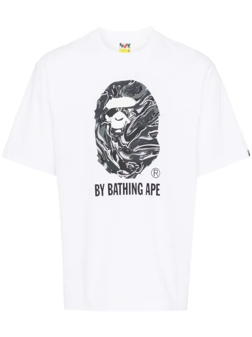 T-shirt à logo Marbling Camo - A BATHING APE® - Modalova