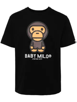 A BATHING APE BABY MILO Tシャツ Sサイズ A BATHING APE® Baby Milo Tシャツ | ブラック | FARFETCH JP