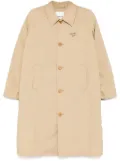 CHOCOOLATE logo double-layer coat - Neutrals