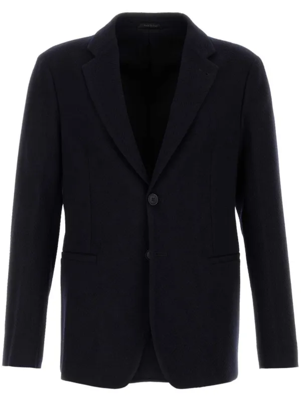 GIORGIO ARMANI 1つボタン テーラードジャケット 44 イタリア製 Giorgio Armani ボタン ジャケット | ブルー | FARFETCH JP