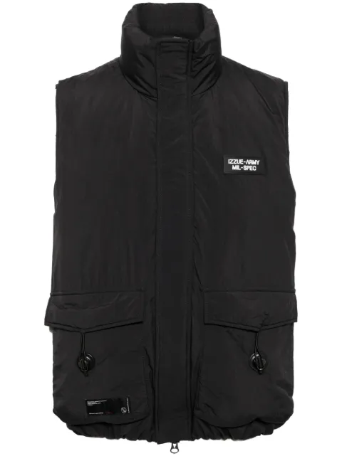 izzue logo-patch down jacket
