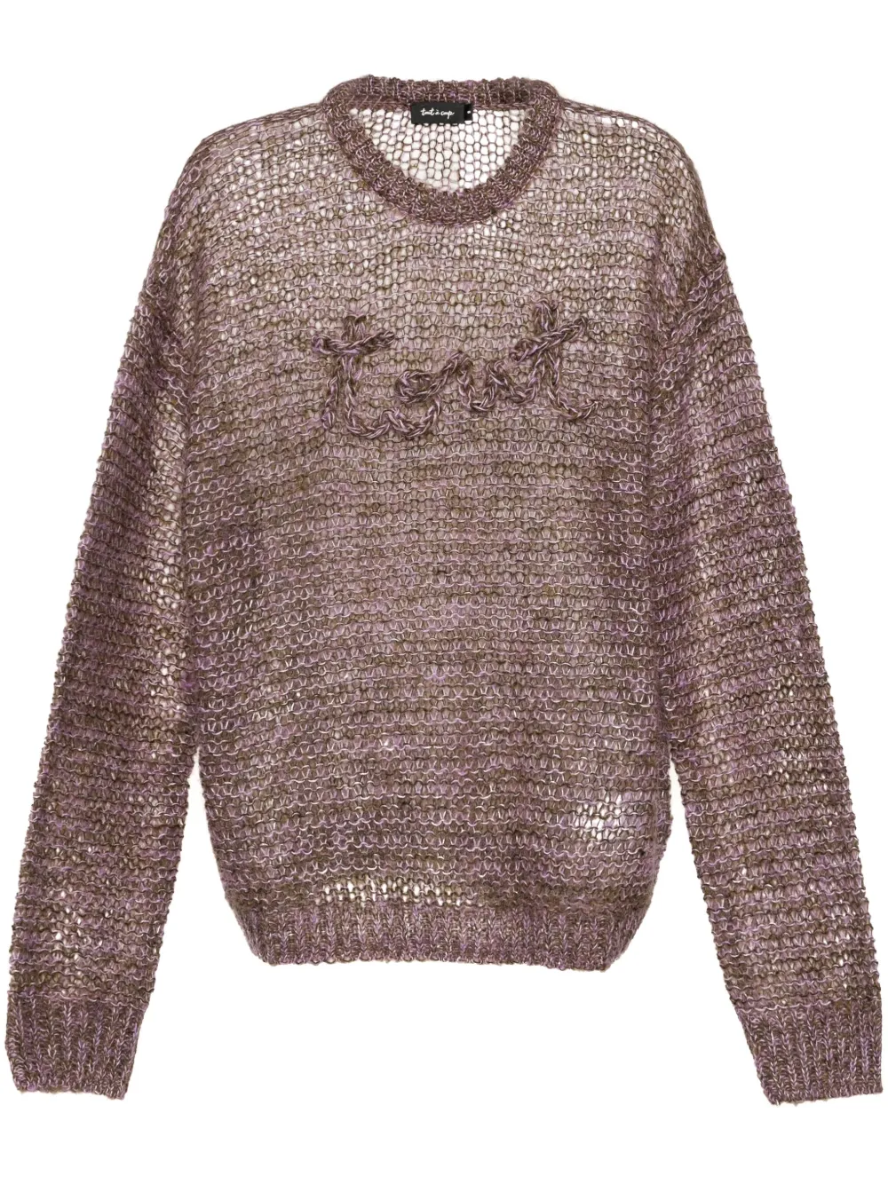 textured knit jumper