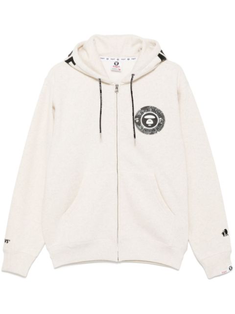 AAPE BY *A BATHING APE Moonface logo hooded jacket Men