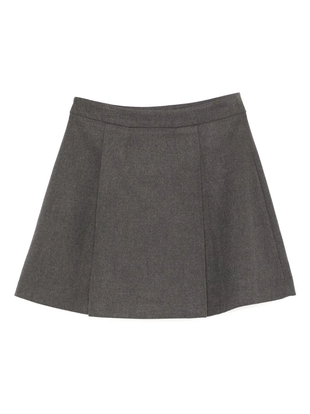 Tout A Coup Pleated Mini Skirt In Grey