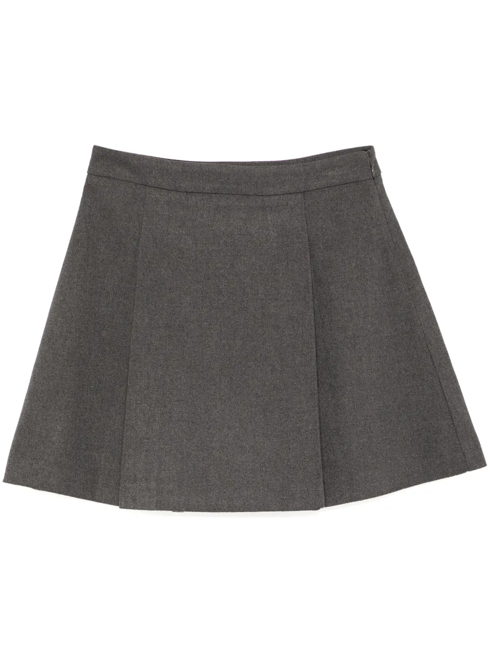 Tout A Coup Pleated Mini Skirt In Grey