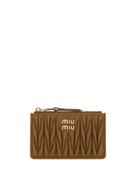 Miu Miu logo-lettering wallet