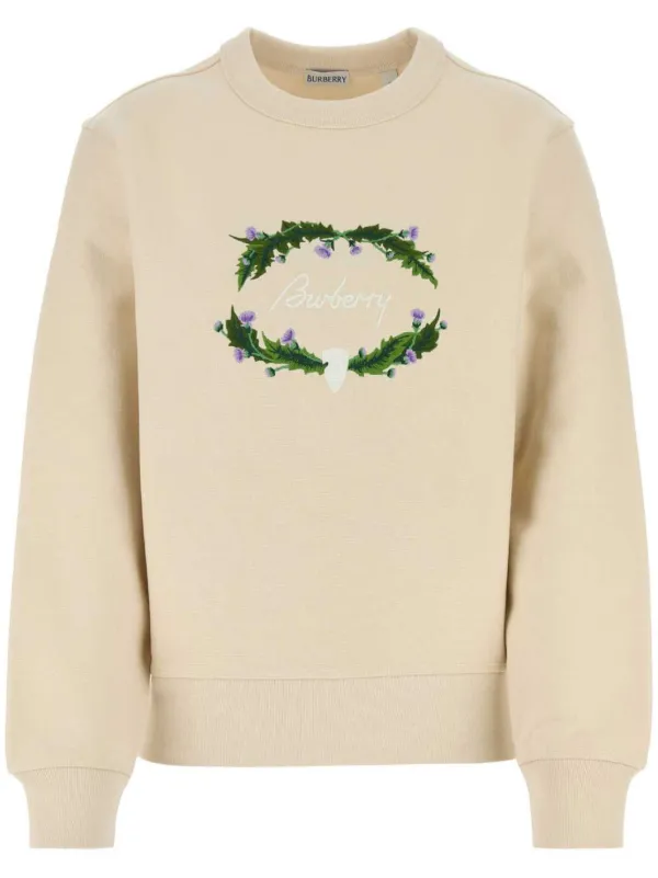 Tシャツ・カットソー BURBERRY Sand Cotton Blend Sweatshirt 25593862_55650236_600.jpg