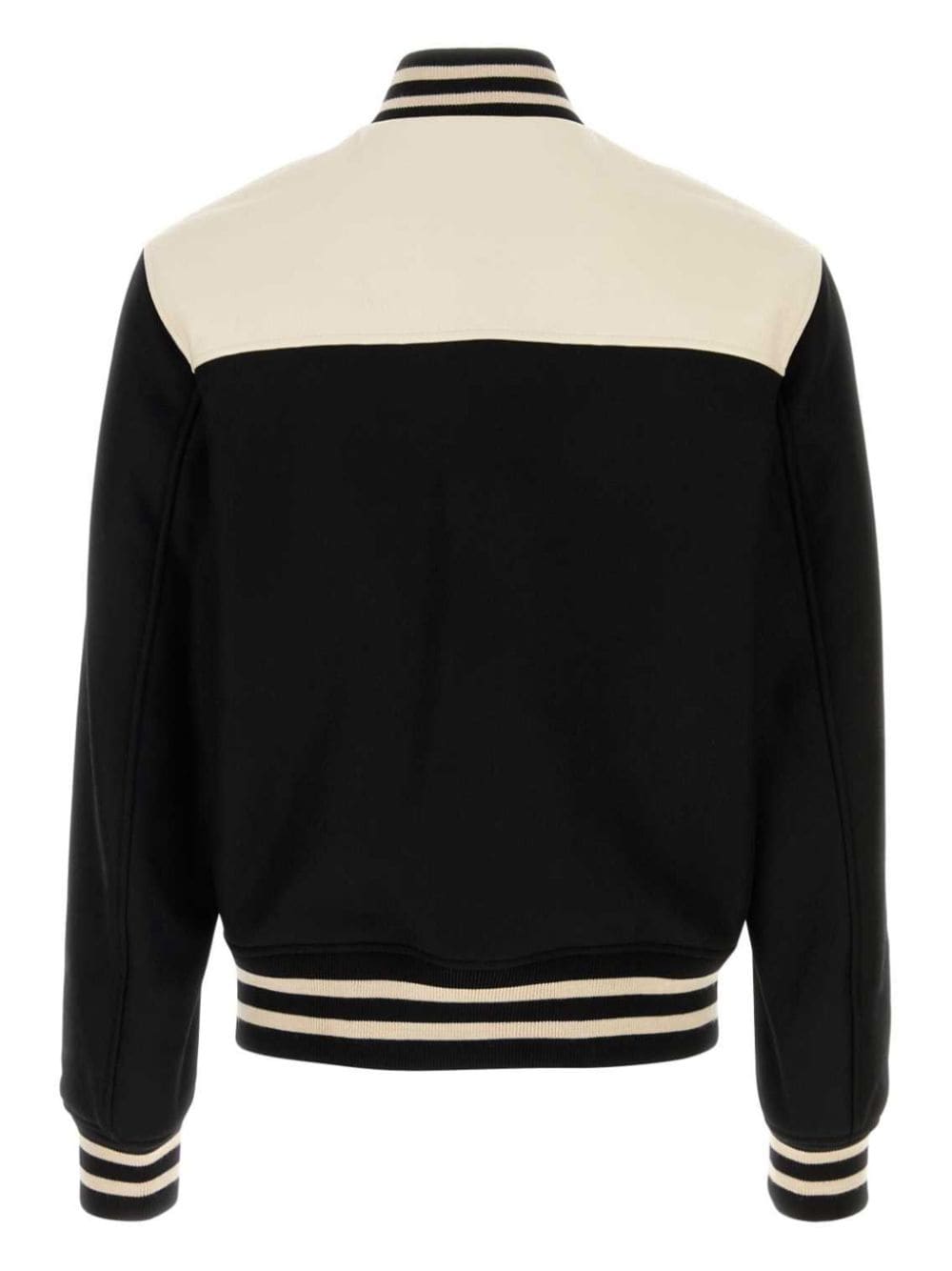 Shop Amiri Two-tone Bomber Jacket In 黑色