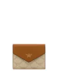 MCM printed canvas wallet - Neutrals