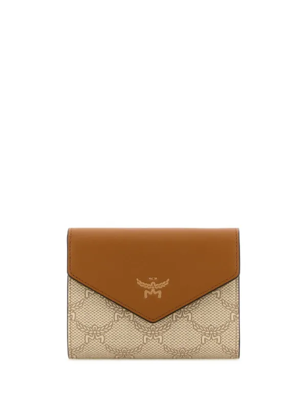 MCM - 【本物保証】 エムシーエム MCM ホック付 がま口付長財布 レザー キャメル ロゴの通販 by 高島屋質店｜エムシーエムならラクマ
