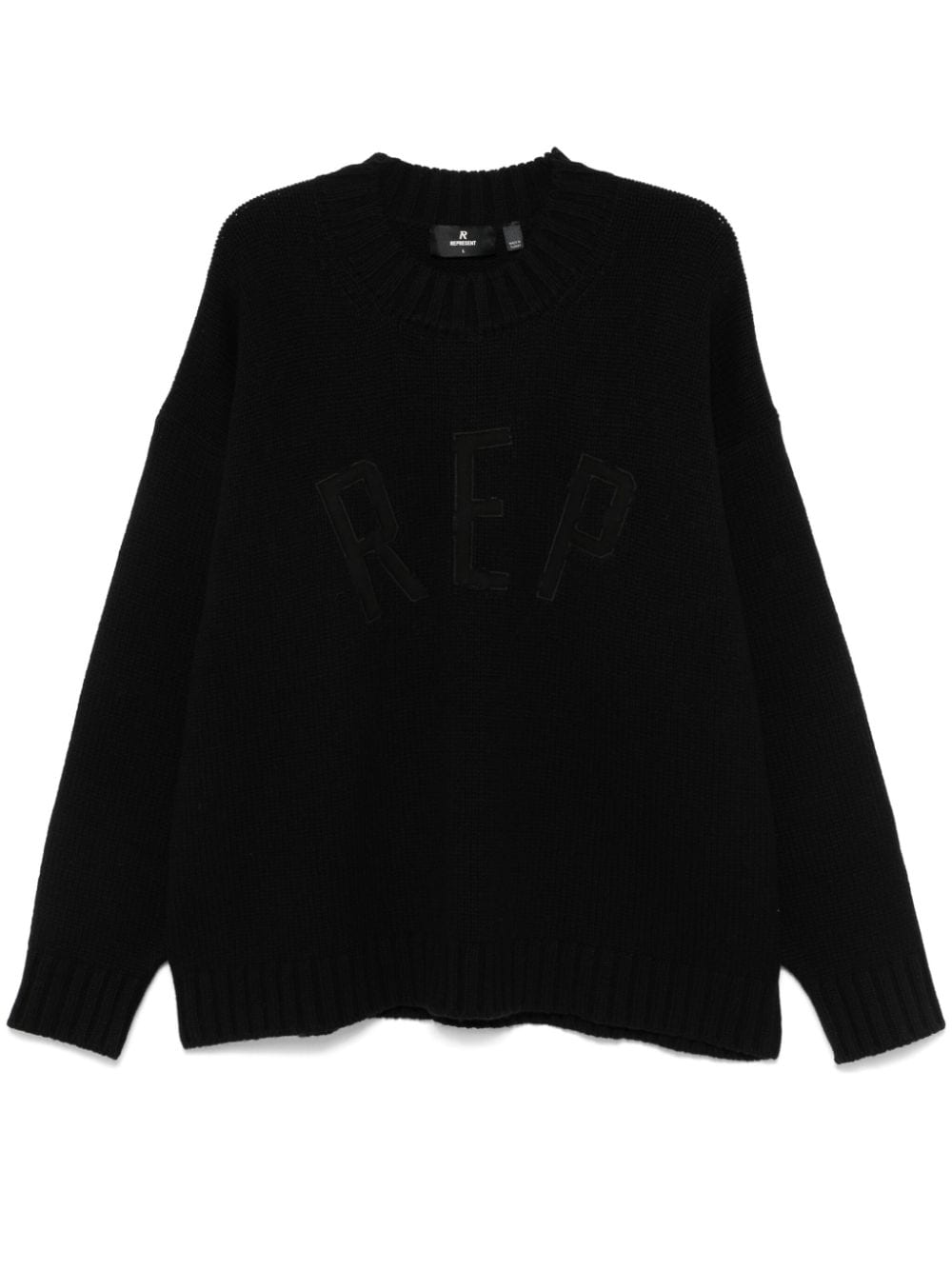 Rep-appliqué sweater